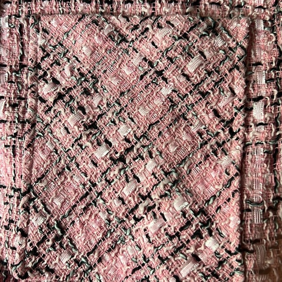 Charlie Luciano Milano Tweed Shirt Jacket Pink Size Small - Picture 16 of 16